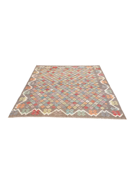Rug Kilim Afghanistan 156x193 Earth Grey Multi