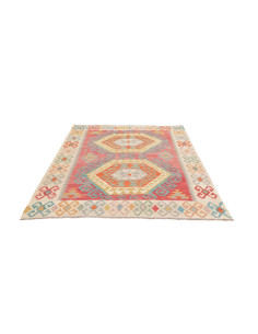 Tappeto Kilim Afghanistan 163x197 Corallo Beige 2