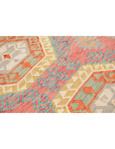 Rug Kilim Afghanistan 163x197 Coral Beige Turqu