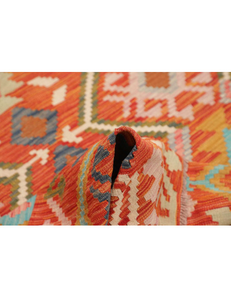 Tappeto Kilim Afghanistan 153x191 Arancione Ter