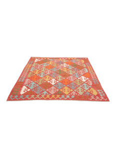Tappeto Kilim Afghanistan 156x193 Rosso Terraco 2