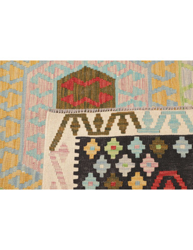 Rug Kilim Afghanistan 157x203 White Cream And M