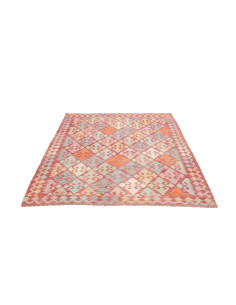 Rug Kilim Afghanistan 152x198 Brick Red Sky Blu 2