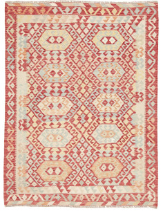 Tappeto Kilim Afghanistan 149x198 Rosso Mattone