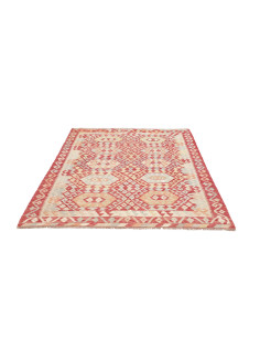 Rug Kilim Afghanistan 149x198 Brick Red Cream L 2