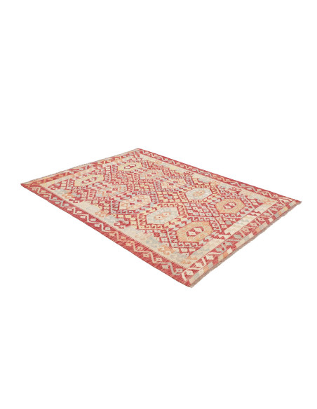 Rug Kilim Afghanistan 149x198 Brick Red Cream L