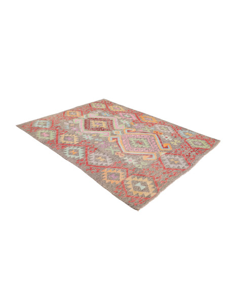 Tappeto Kilim Afghanistan 150x197 Marrone Grigi