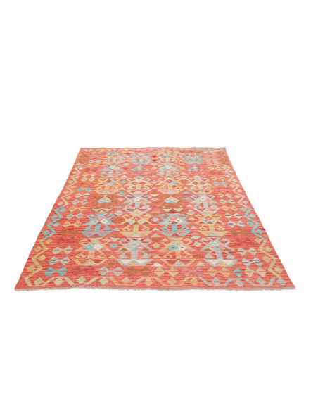 Rug Kilim Afghanistan 148x197 Coral Orange Ligh