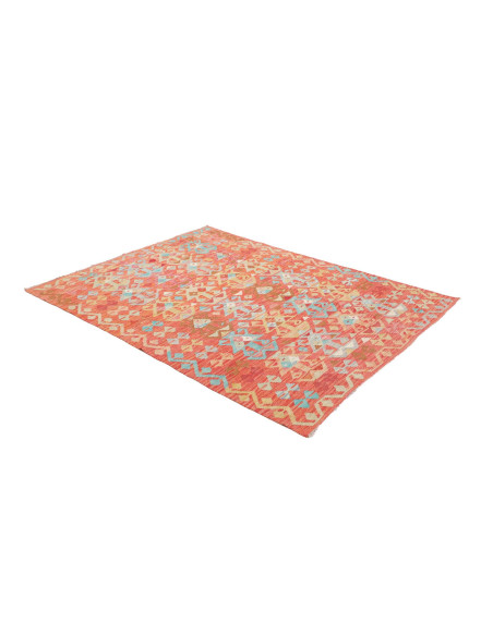Rug Kilim Afghanistan 148x197 Coral Orange Ligh