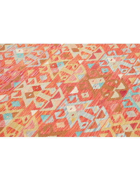Tappeto Kilim Afghanistan 148x197 Arancione Cor