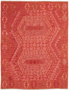 Tappeto Kilim Afghanistan 156x198 Rosso Arancio