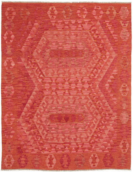 Tappeto Kilim Afghanistan 156x198 Rosso Arancio