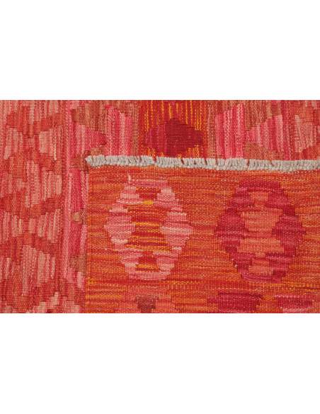 Tappeto Kilim Afghanistan 156x198 Rosso Arancio