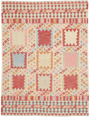 Tappeto Kilim Afghanistan 148x197 Avorio Crema