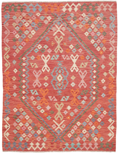 Tappeto Kilim Afghanistan 149x196 Terracotta Az
