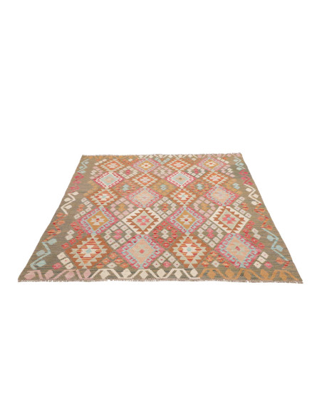 Tappeto Kilim Afghanistan 153x195 Marrone Khaki