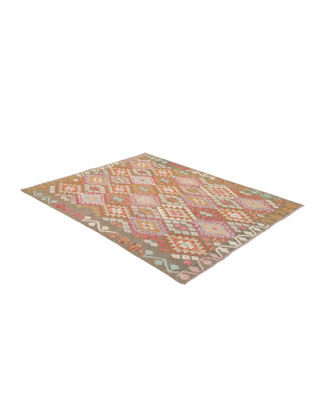 Tappeto Kilim Afghanistan 153x195 Marrone Khaki