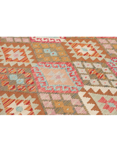 Tappeto Kilim Afghanistan 153x195 Marrone Khaki