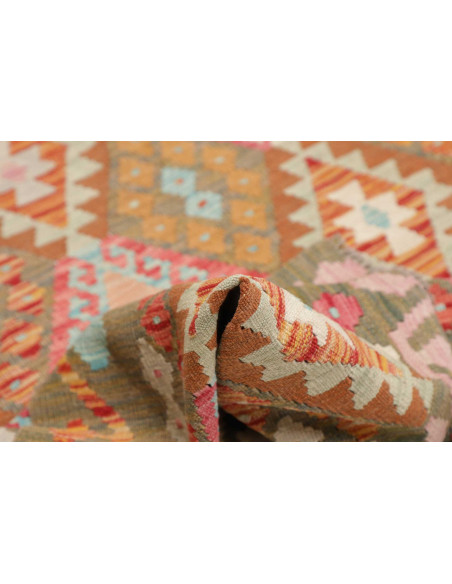 Tappeto Kilim Afghanistan 153x195 Marrone Khaki