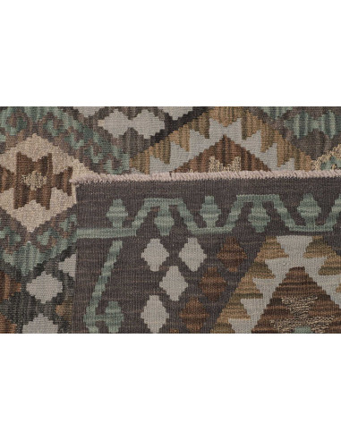 Rug Kilim Afghanistan 154x202 Anthracite Grey E