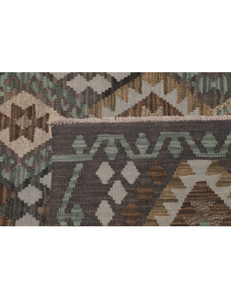 Rug Kilim Afghanistan 154x202 Anthracite Grey E
