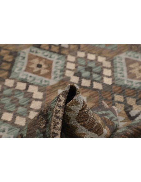 Rug Kilim Afghanistan 154x202 Anthracite Grey E