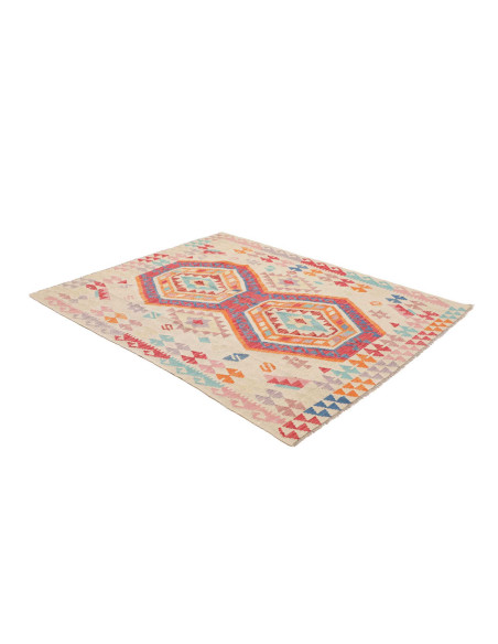 Tappeto Kilim Afghanistan 150x190 Crema Offwhit