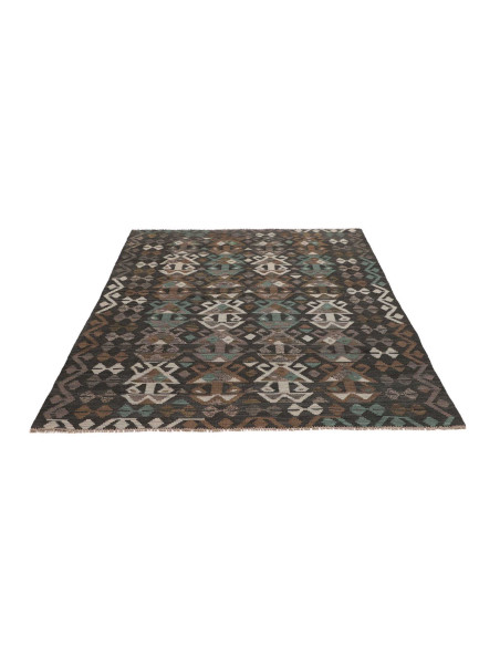 Tappeto Kilim Afghanistan 151x198 Grigio Antrac