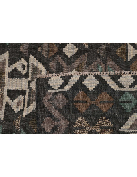 Rug Kilim Afghanistan 151x198 Charcoal Grey Bei