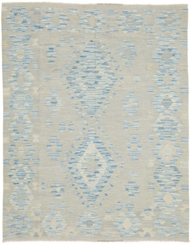 Rug Kilim Afghanistan 152x196 Grey Sky Blue Ivo