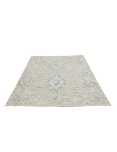 Tappeto Kilim Afghanistan 152x196 Grigio Blu Ci