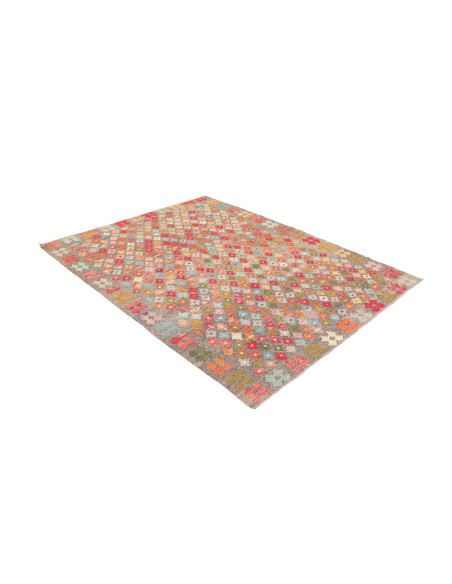 Tappeto Kilim Afghanistan 150x198 Grigio Terra