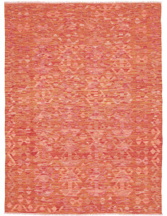 Rug Kilim Afghanistan 150x200 Red Orange Coral