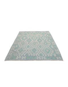 Tappeto Kilim Afghanistan 153x195 Blu Cielo Azz 2