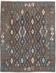 Tappeto Kilim Afghanistan 159x200 Grigio Antrac