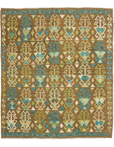 Tappeto Kilim Afghanistan 168x197 Marrone Terra