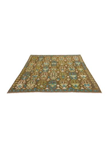 Tappeto Kilim Afghanistan 168x197 Marrone Terra