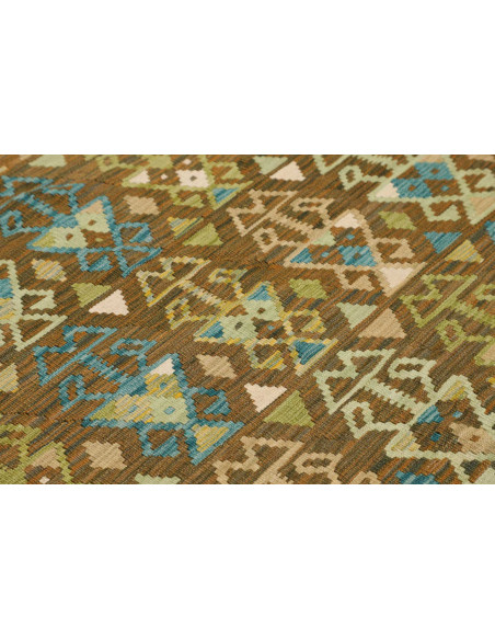 Tappeto Kilim Afghanistan 168x197 Marrone Terra