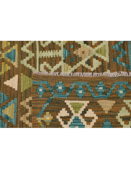 Tappeto Kilim Afghanistan 168x197 Marrone Terra