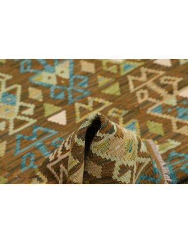Tappeto Kilim Afghanistan 168x197 Marrone Terra