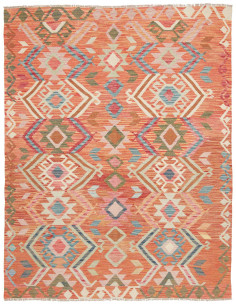 Tappeto Kilim Afghanistan 153x195 Arancione Cor