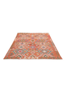 Tappeto Kilim Afghanistan 153x195 Arancione Cor 2