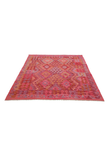 Rug Kilim Afghanistan 153x194 Red Pink Orange L