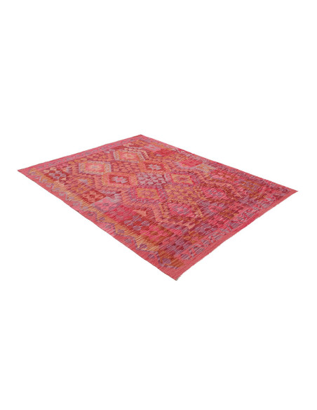 Rug Kilim Afghanistan 153x194 Red Pink Orange L