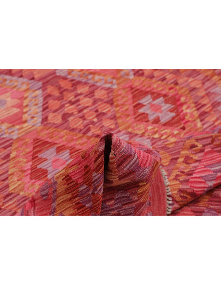 Rug Kilim Afghanistan 153x194 Red Pink Orange L