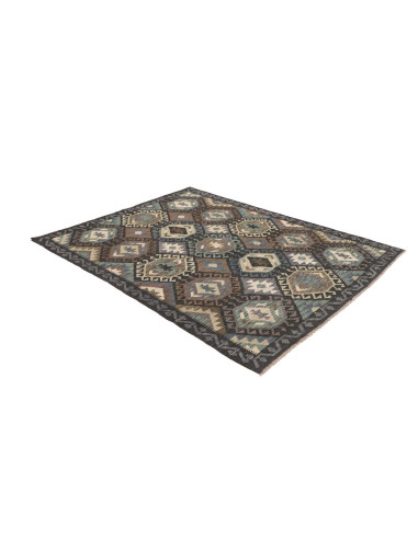 Tappeto Kilim Afghanistan 154x203 Grigio Antrac