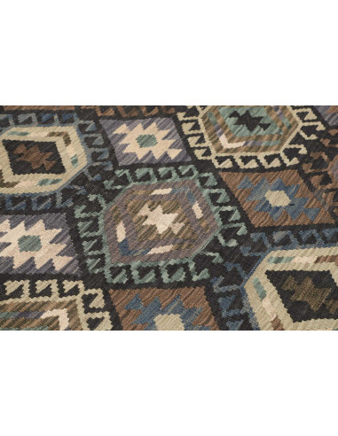 Tappeto Kilim Afghanistan 154x203 Grigio Antrac