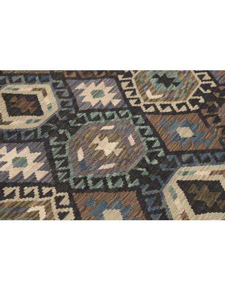 Tappeto Kilim Afghanistan 154x203 Grigio Antrac
