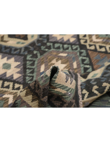 Rug Kilim Afghanistan 154x203 Charcoal Grey Pet