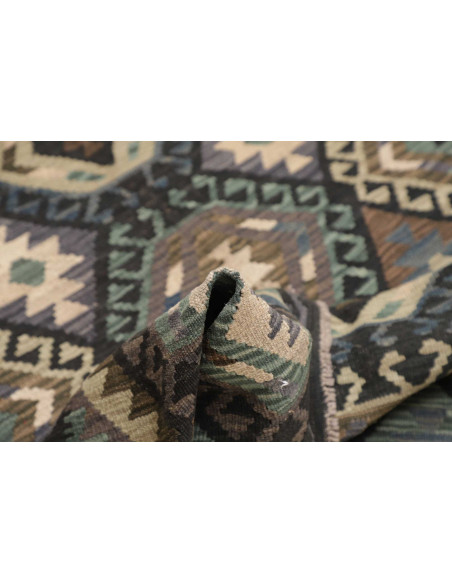 Rug Kilim Afghanistan 154x203 Charcoal Grey Pet